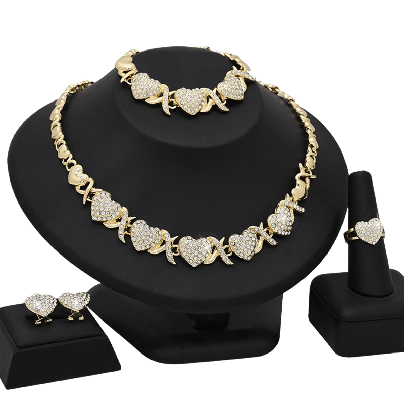 Parure Élégance Éternelle 18K – L’Amour et le Luxe en Harmonie