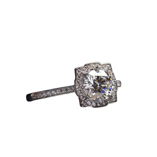 Bague Moissanite 1 Carat – Pureté et Brillance Éternelle